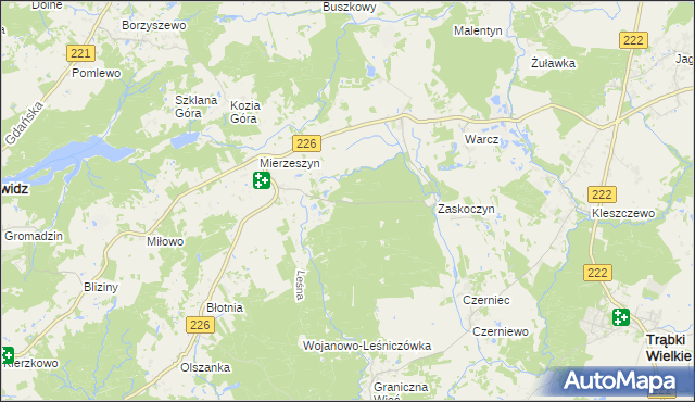 mapa Zaskoczyn Osada, Zaskoczyn Osada na mapie Targeo