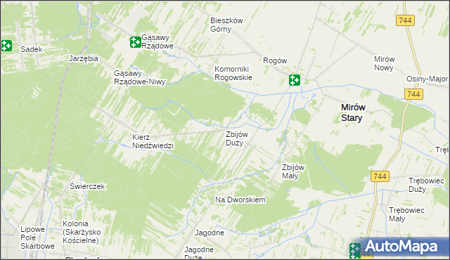 mapa Zbijów Duży, Zbijów Duży na mapie Targeo