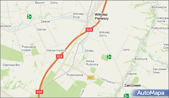 mapa Zdrapy gmina Wilkołaz, Zdrapy gmina Wilkołaz na mapie Targeo