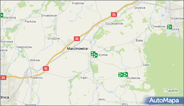 mapa Zebrzydów, Zebrzydów na mapie Targeo