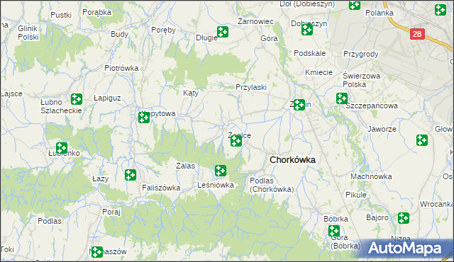 mapa Żeglce, Żeglce na mapie Targeo