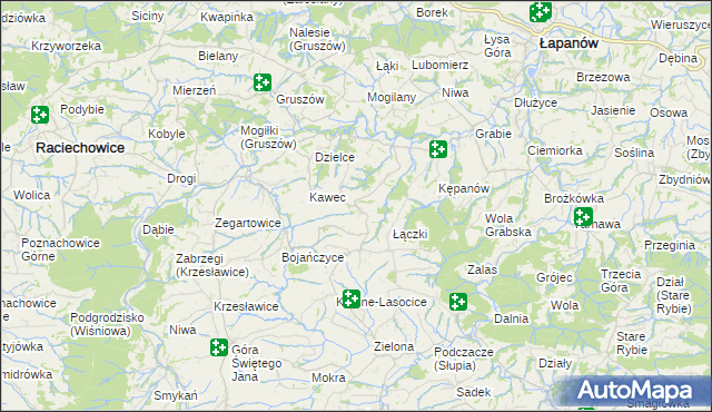 mapa Żerosławice, Żerosławice na mapie Targeo