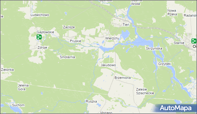 mapa Zgorzały Most, Zgorzały Most na mapie Targeo