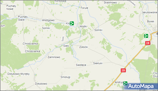 mapa Żołoćki, Żołoćki na mapie Targeo