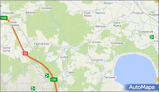 mapa Żuków Leśniczówka, Żuków Leśniczówka na mapie Targeo