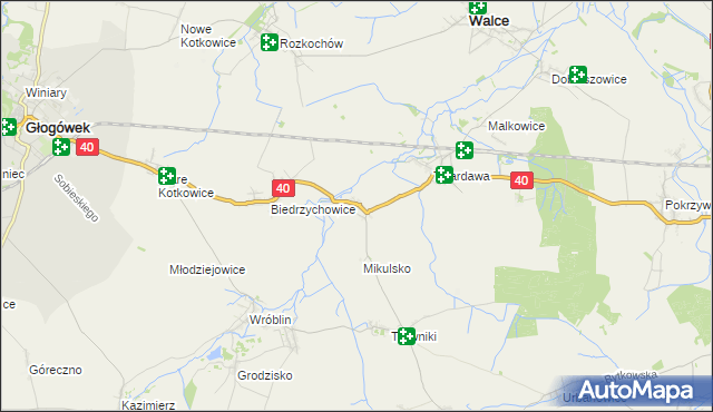 mapa Zwiastowice, Zwiastowice na mapie Targeo