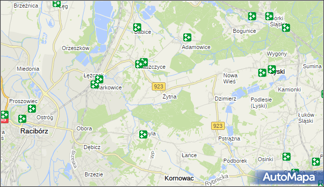 mapa Żytna, Żytna na mapie Targeo