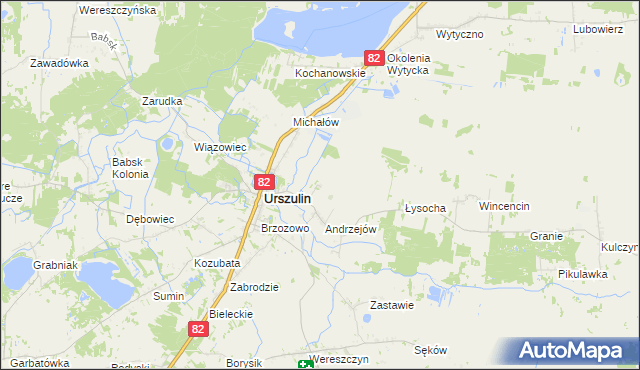 mapa Andrzejów-Osada, Andrzejów-Osada na mapie Targeo