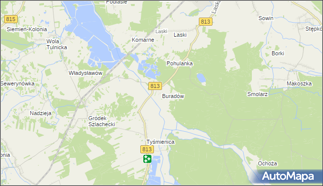 mapa Buradów, Buradów na mapie Targeo