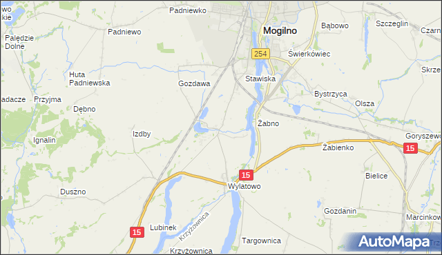 mapa Chabsko, Chabsko na mapie Targeo