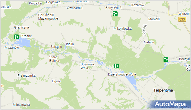 mapa Chruślanki Józefowskie, Chruślanki Józefowskie na mapie Targeo