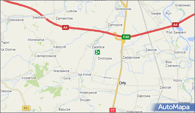 mapa Drohojów, Drohojów na mapie Targeo