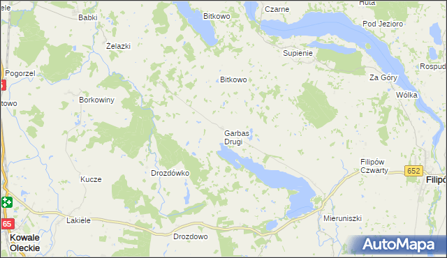 mapa Garbas Drugi, Garbas Drugi na mapie Targeo