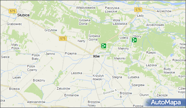 mapa Iłów, Iłów na mapie Targeo