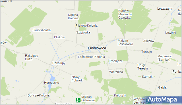 mapa Janówka gmina Leśniowice, Janówka gmina Leśniowice na mapie Targeo