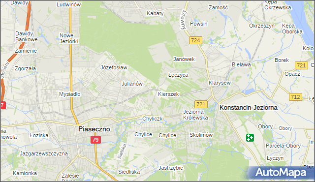 mapa Kierszek, Kierszek na mapie Targeo