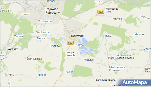 mapa Kobyle gmina Rejowiec, Kobyle gmina Rejowiec na mapie Targeo