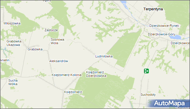 mapa Ludmiłówka, Ludmiłówka na mapie Targeo