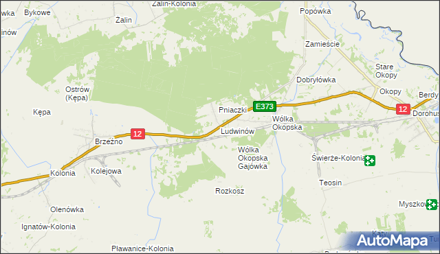 mapa Ludwinów gmina Dorohusk, Ludwinów gmina Dorohusk na mapie Targeo