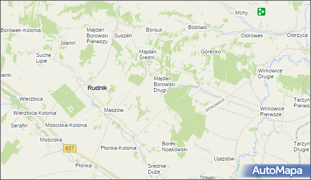 mapa Majdan Łuczycki, Majdan Łuczycki na mapie Targeo