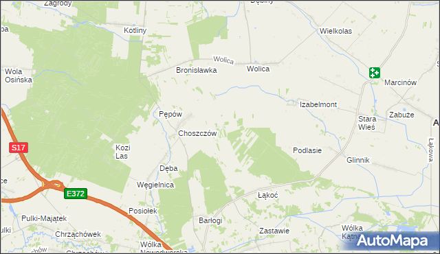 mapa Marianka gmina Kurów, Marianka gmina Kurów na mapie Targeo