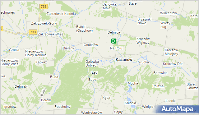 mapa Miechów-Kolonia, Miechów-Kolonia na mapie Targeo