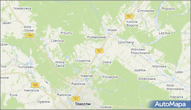 mapa Podmaleniec, Podmaleniec na mapie Targeo