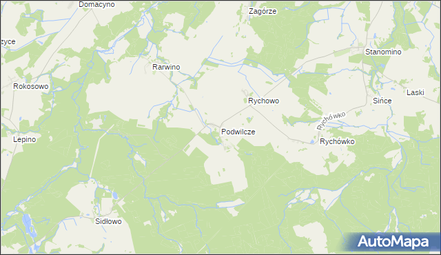 mapa Podwilcze, Podwilcze na mapie Targeo
