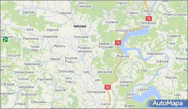 mapa Połom Mały, Połom Mały na mapie Targeo