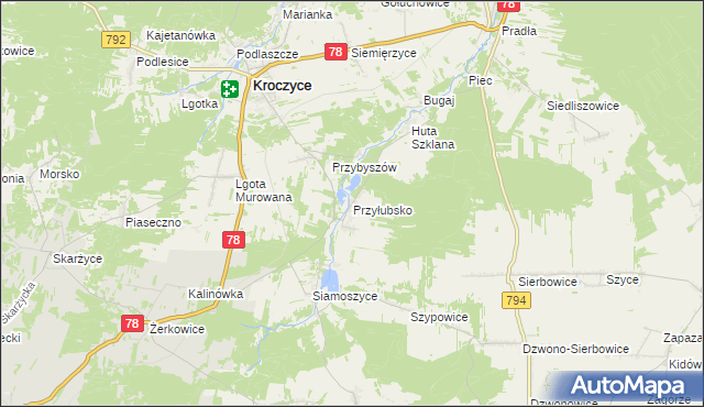 mapa Przyłubsko, Przyłubsko na mapie Targeo