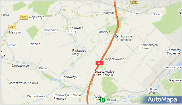 mapa Radawczyk Drugi, Radawczyk Drugi na mapie Targeo