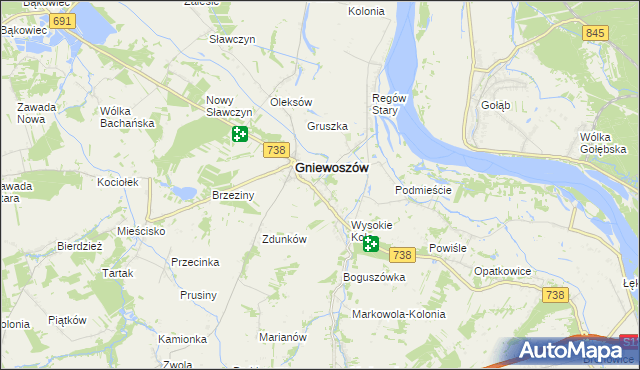 mapa Regów Nowy, Regów Nowy na mapie Targeo