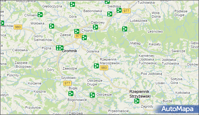 mapa Rzepiennik Marciszewski, Rzepiennik Marciszewski na mapie Targeo