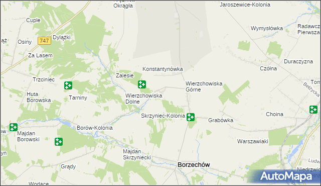 mapa Stare Wierzchowiska, Stare Wierzchowiska na mapie Targeo