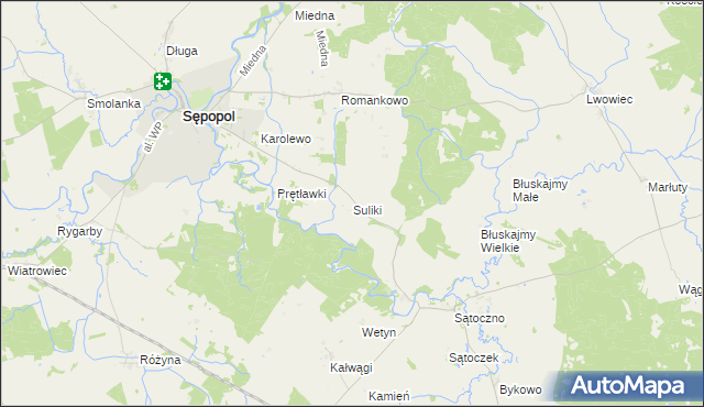 mapa Suliki, Suliki na mapie Targeo
