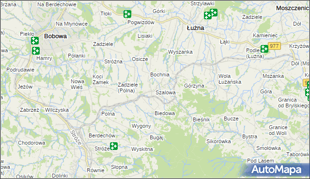 mapa Szalowa, Szalowa na mapie Targeo