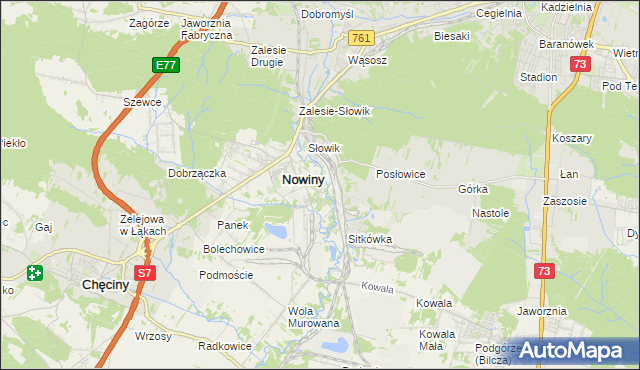 mapa Trzcianki Osada, Trzcianki Osada na mapie Targeo