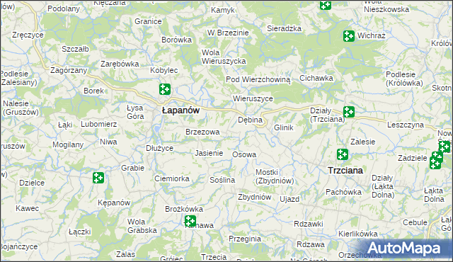 mapa Ubrzeż, Ubrzeż na mapie Targeo