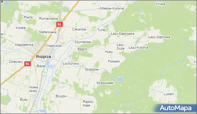 mapa Zmożna Wola, Zmożna Wola na mapie Targeo