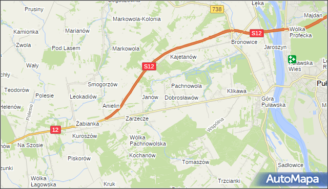 mapa Dobrosławów, Dobrosławów na mapie Targeo