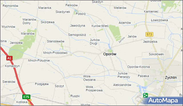 mapa Dobrzewy, Dobrzewy na mapie Targeo