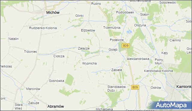 mapa Gołąb-Kolonia, Gołąb-Kolonia na mapie Targeo