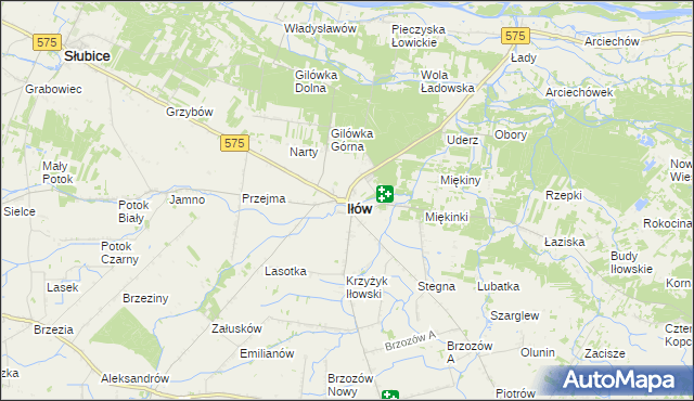 mapa Iłów, Iłów na mapie Targeo