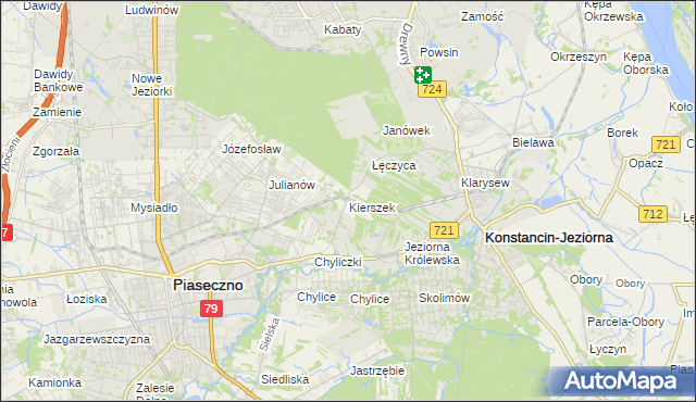 mapa Kierszek, Kierszek na mapie Targeo