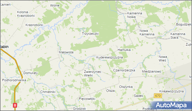 mapa Kuderewszczyzna, Kuderewszczyzna na mapie Targeo