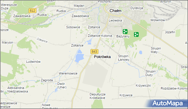 mapa Pokrówka, Pokrówka na mapie Targeo