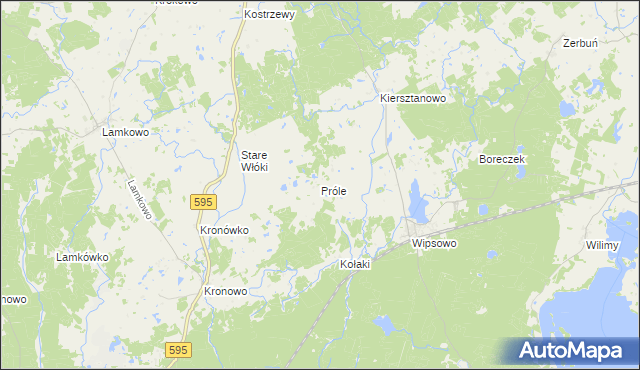 mapa Próle, Próle na mapie Targeo