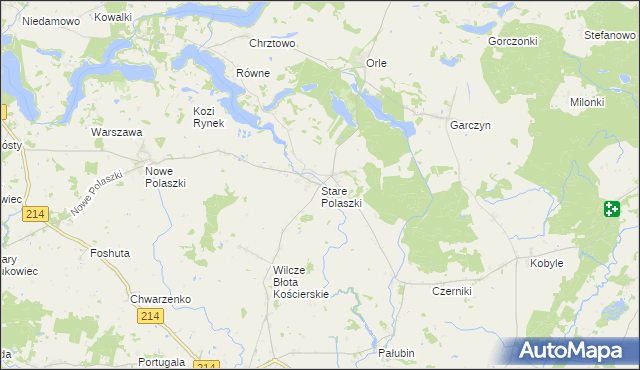 mapa Stare Polaszki, Stare Polaszki na mapie Targeo