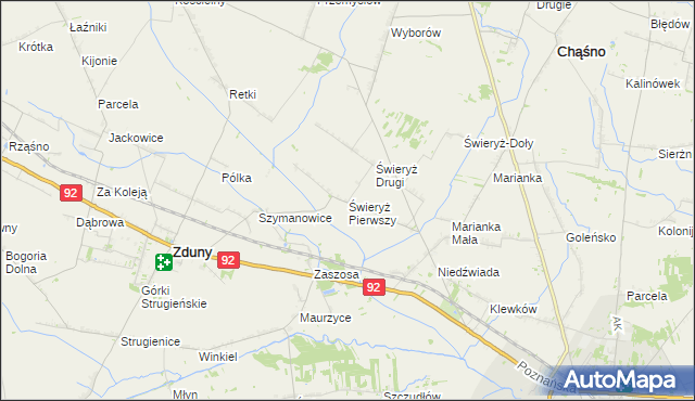 mapa Świeryż Pierwszy, Świeryż Pierwszy na mapie Targeo