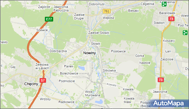 mapa Trzcianki Osada, Trzcianki Osada na mapie Targeo